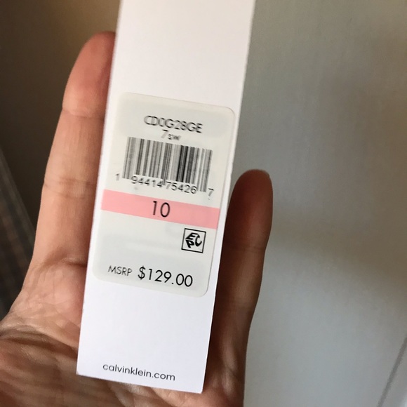 Calvin Klein sz 10 Cotton Gingham Midi Shirt Dress - Picture 7 of 8